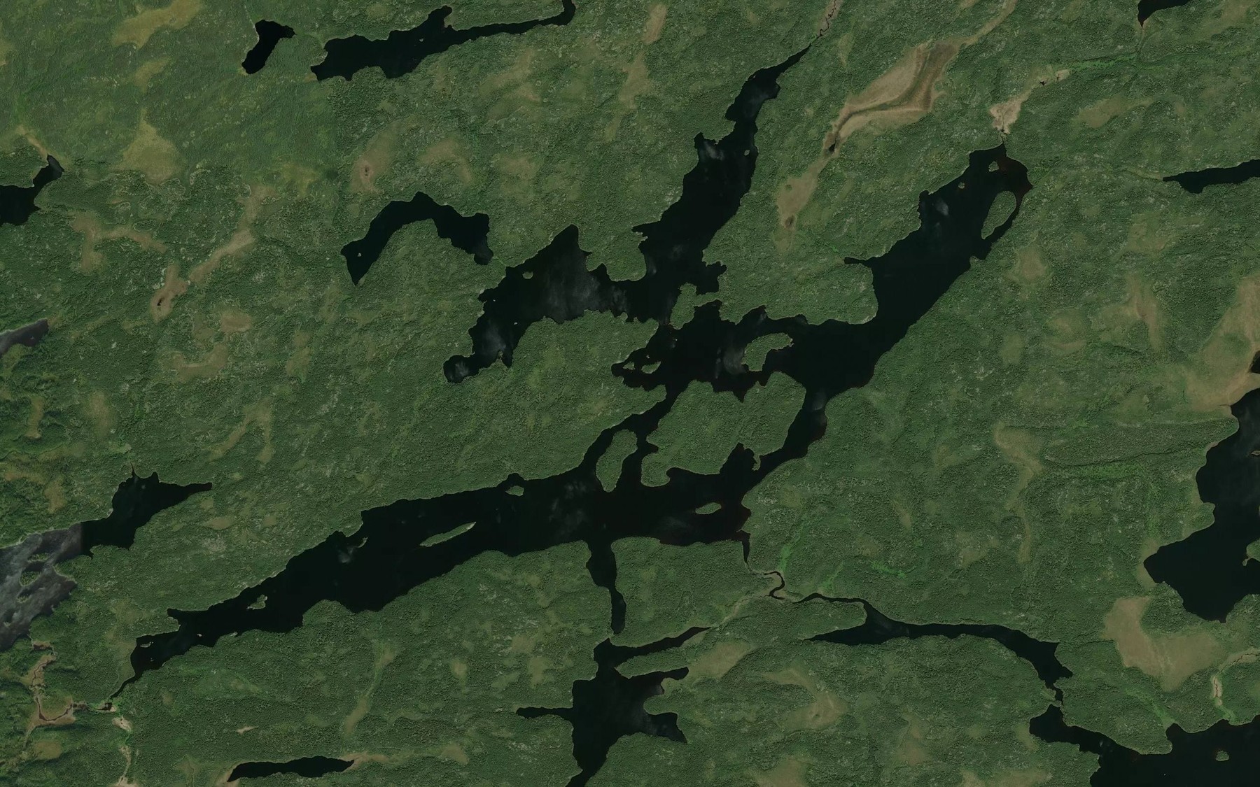 Satellite map of the Long Lake