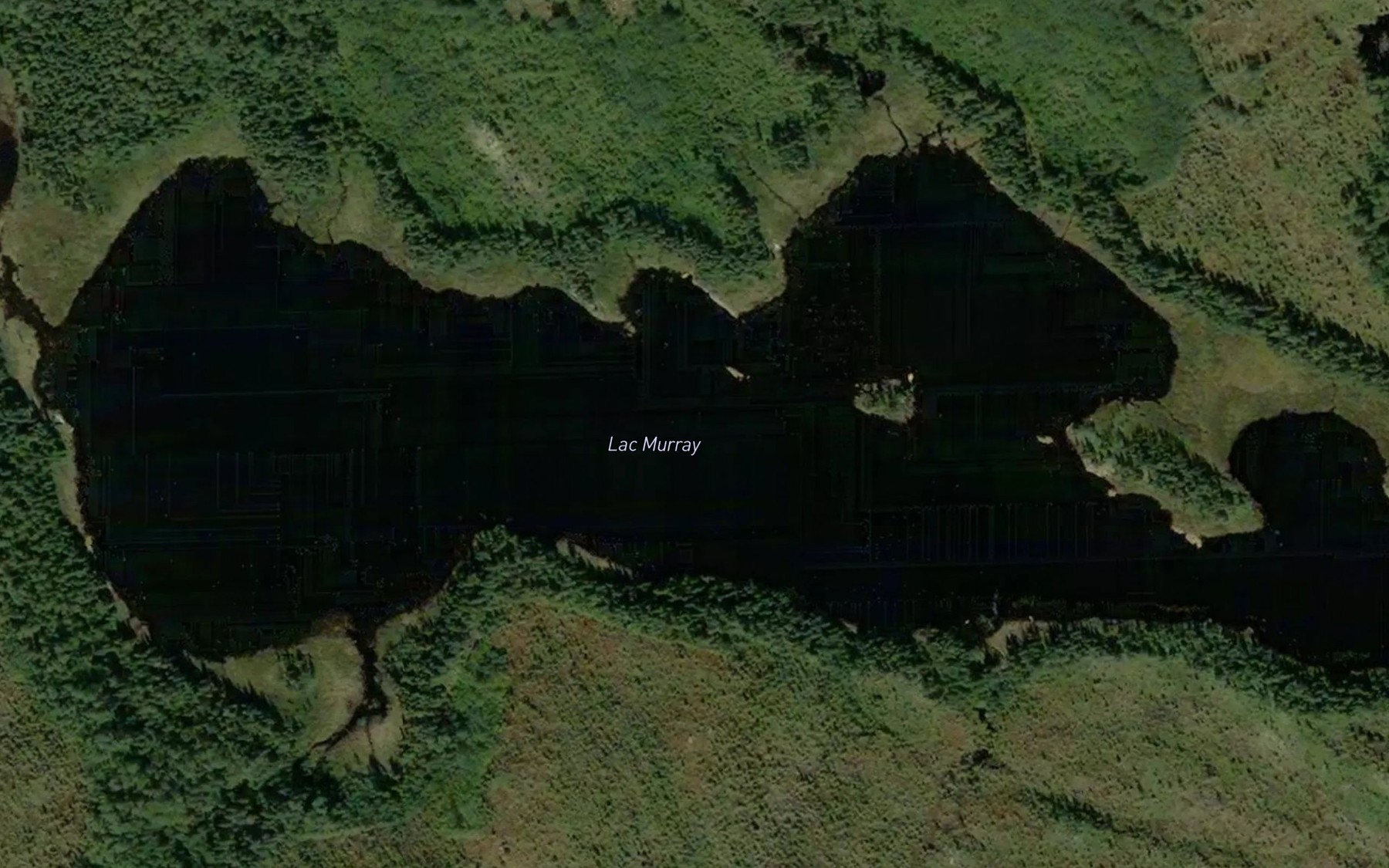 Satellite map of the Lac Murray