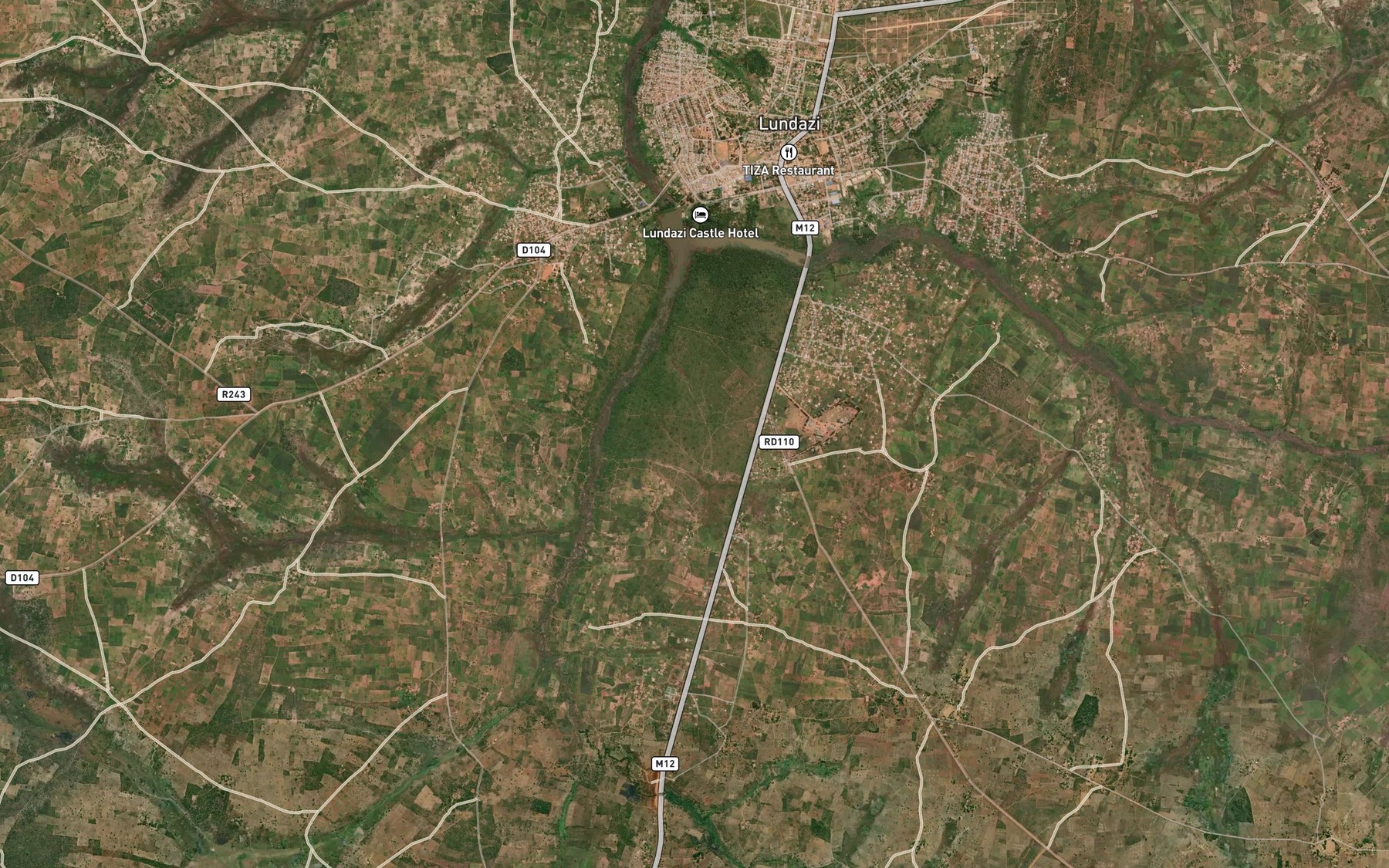 Satellite map of the Kawinda