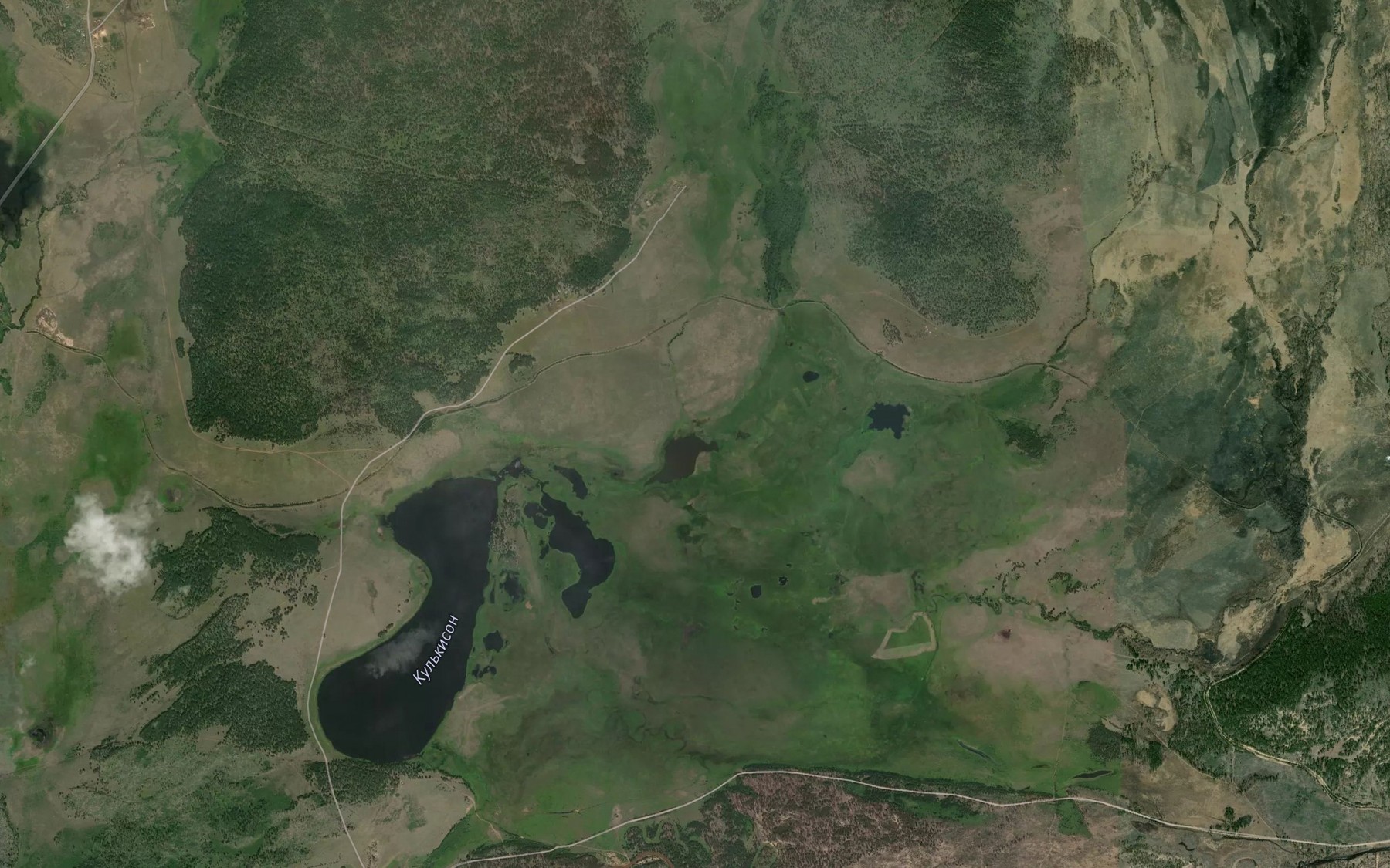 Satellite map of the Narin-Gorkhon