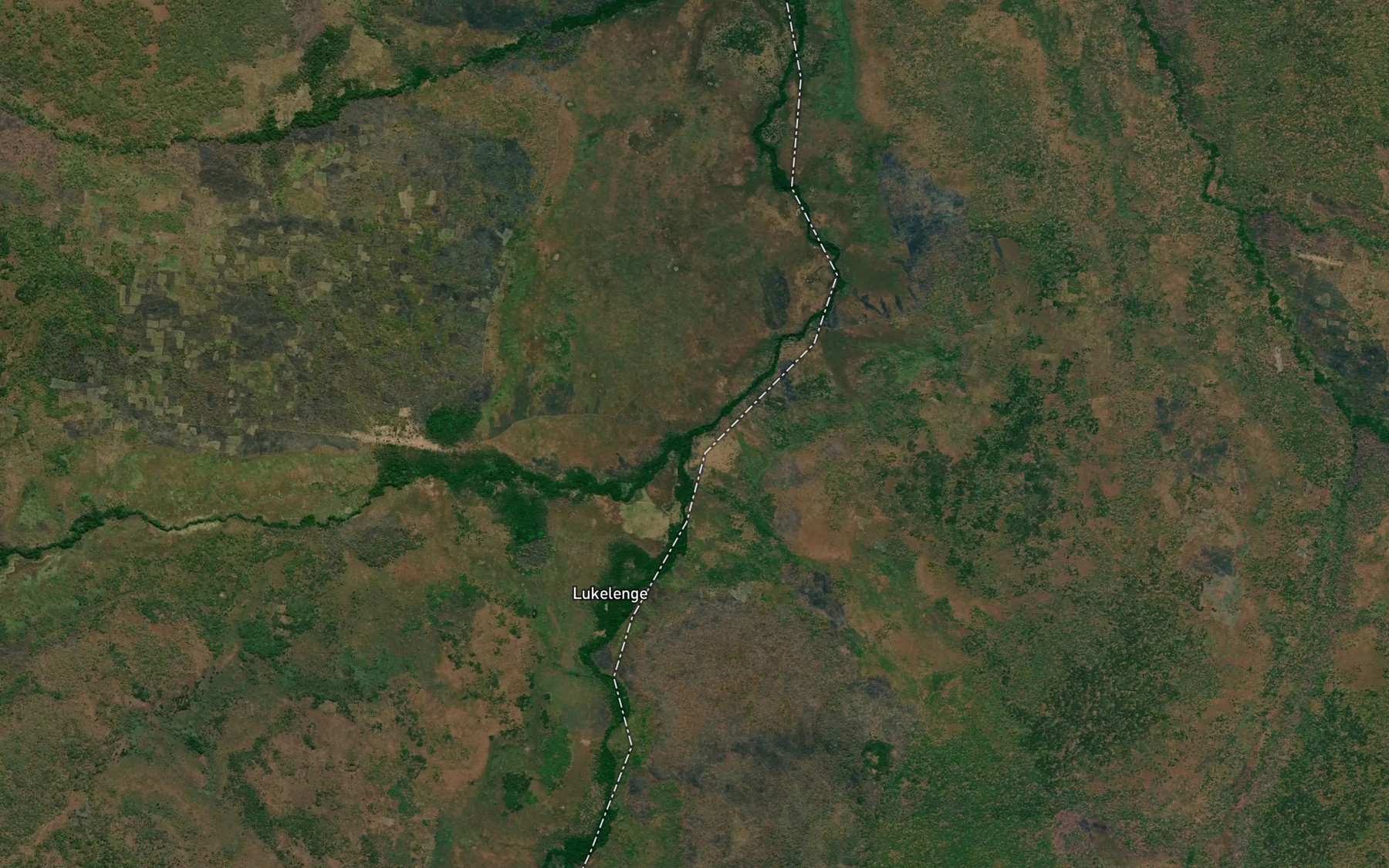 Satellite map of the Lufua