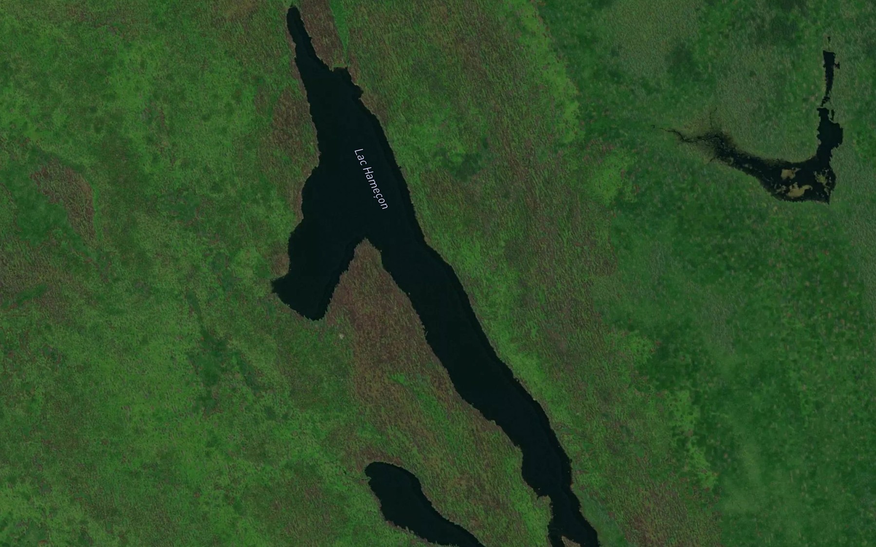 Satellite map of the Lac Hamecon