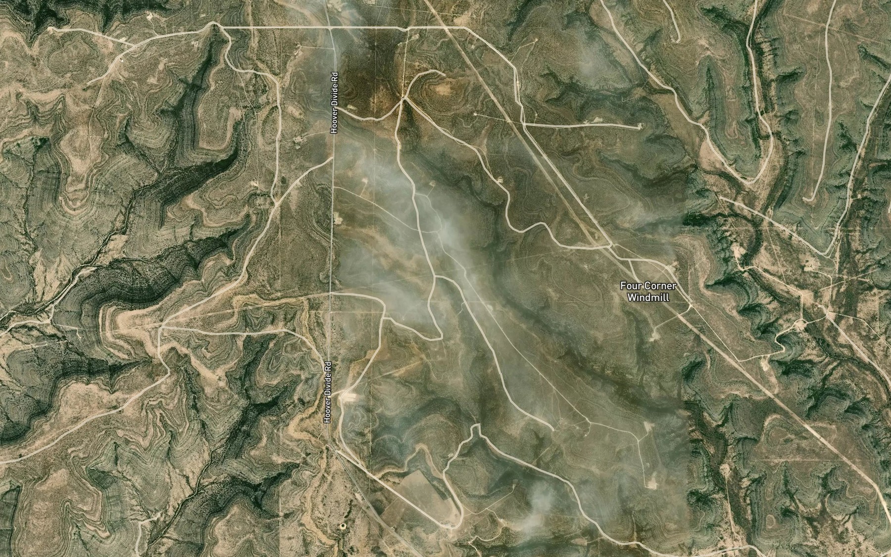 Satellite map of the Escondido Water Hole
