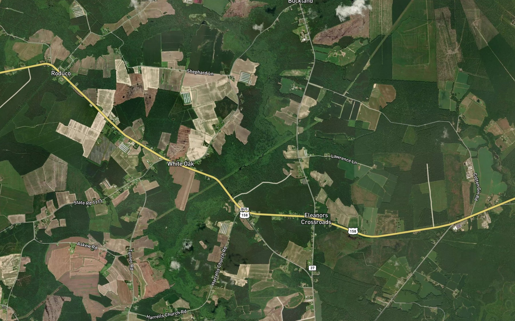 Satellite map of the Lillys Millpond