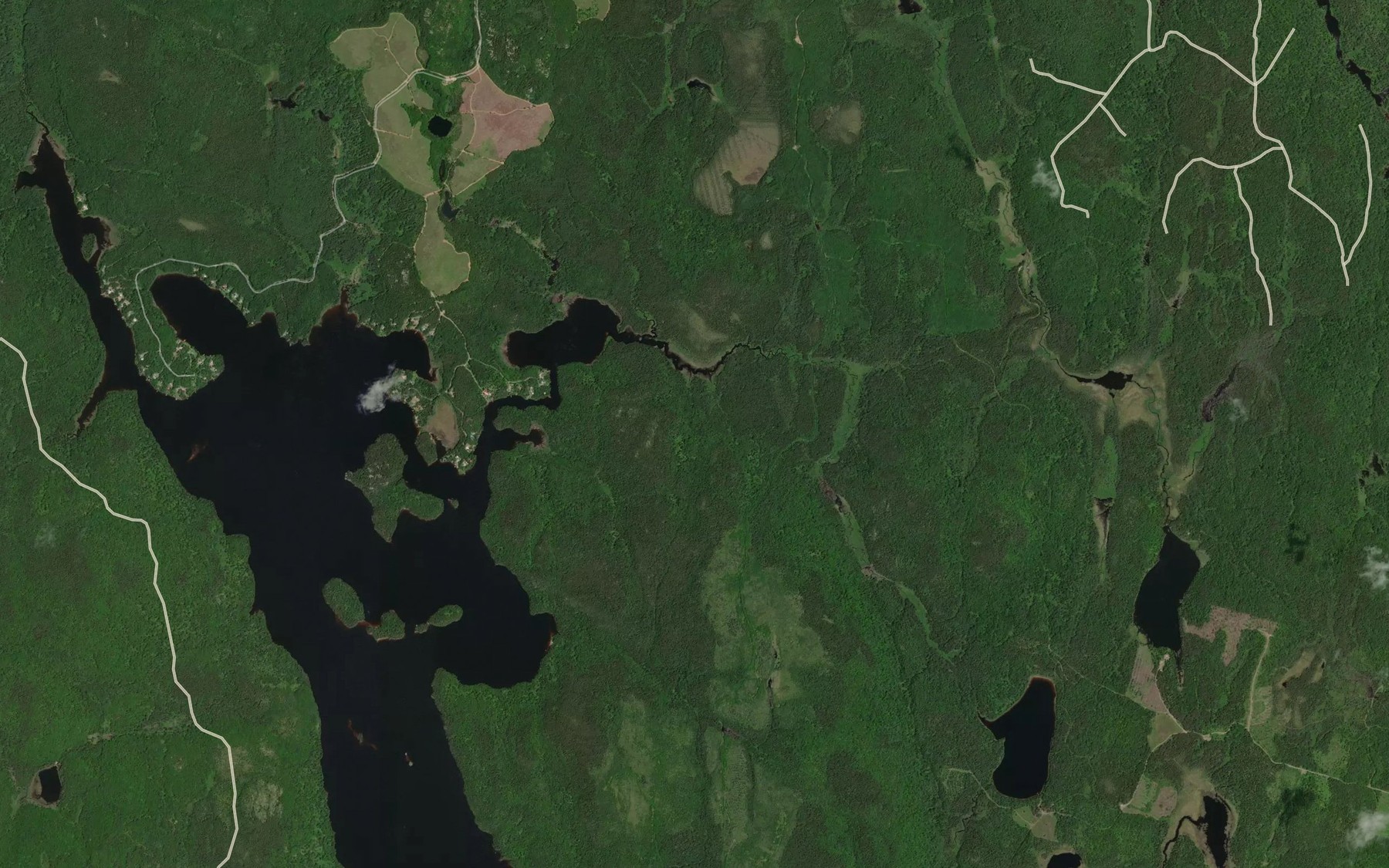 Satellite map of the Decharge du Lac du Cure-Roy