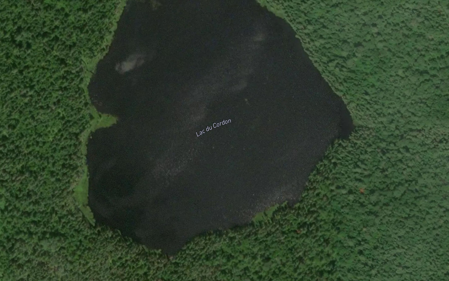 Satellite map of the Lac du Cordon