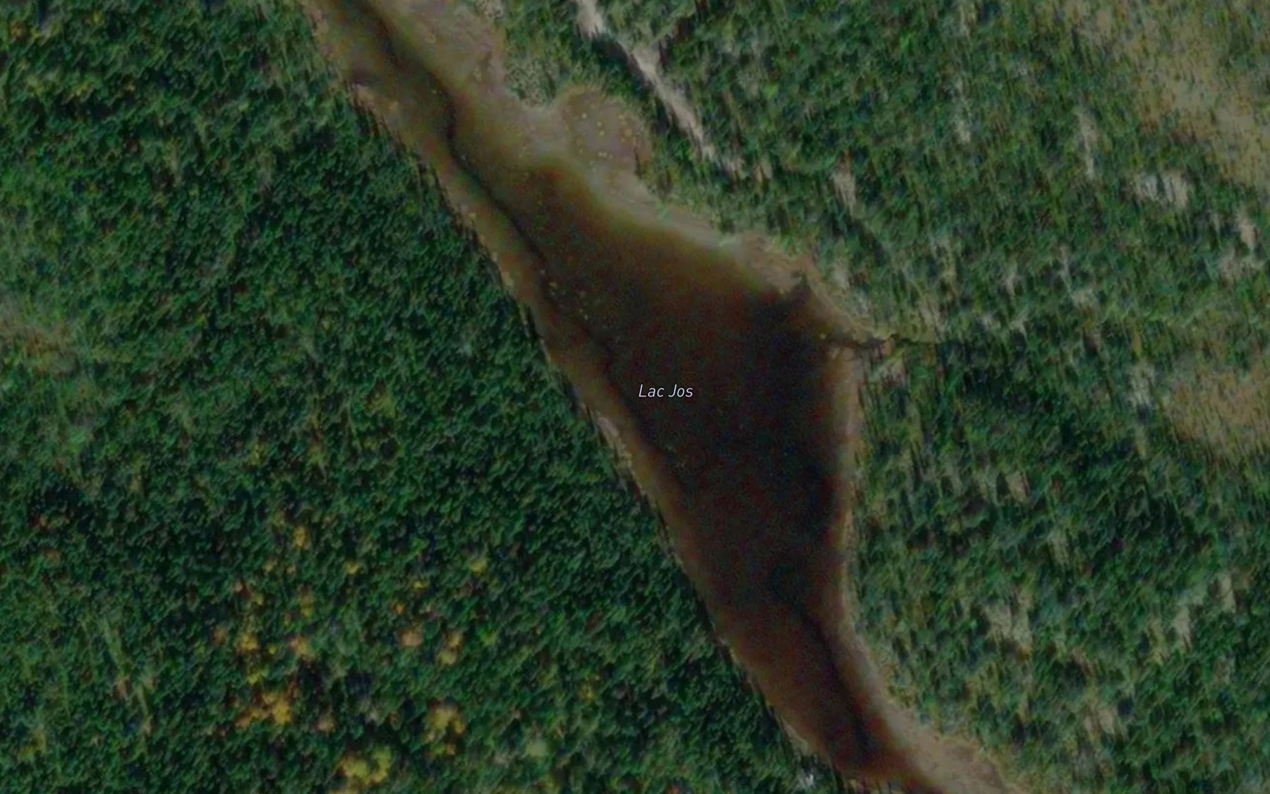 Satellite map of the Lac Jos