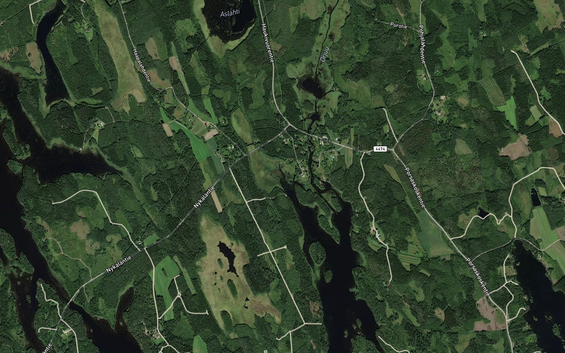 Satellite map of the Takkilanlahti