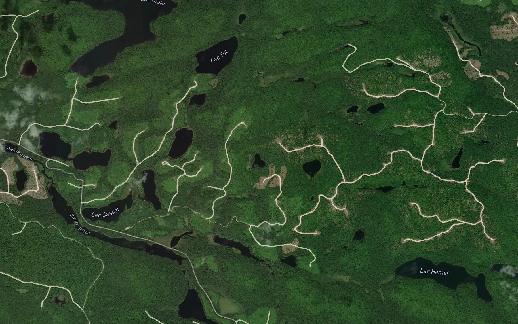 Satellite map of the Lac du Soir d'Hiver