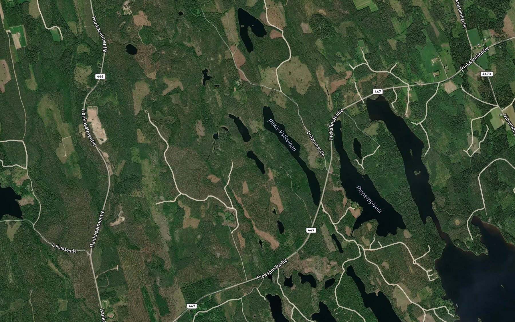 Satellite map of the Kontiolampi