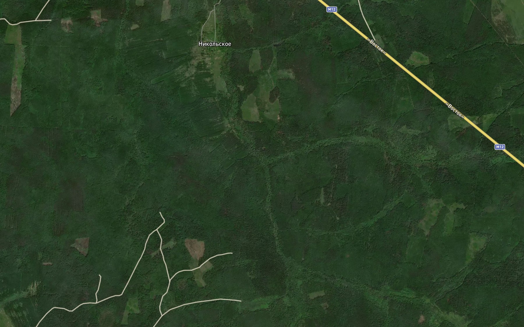 Satellite map of the Vezhnya