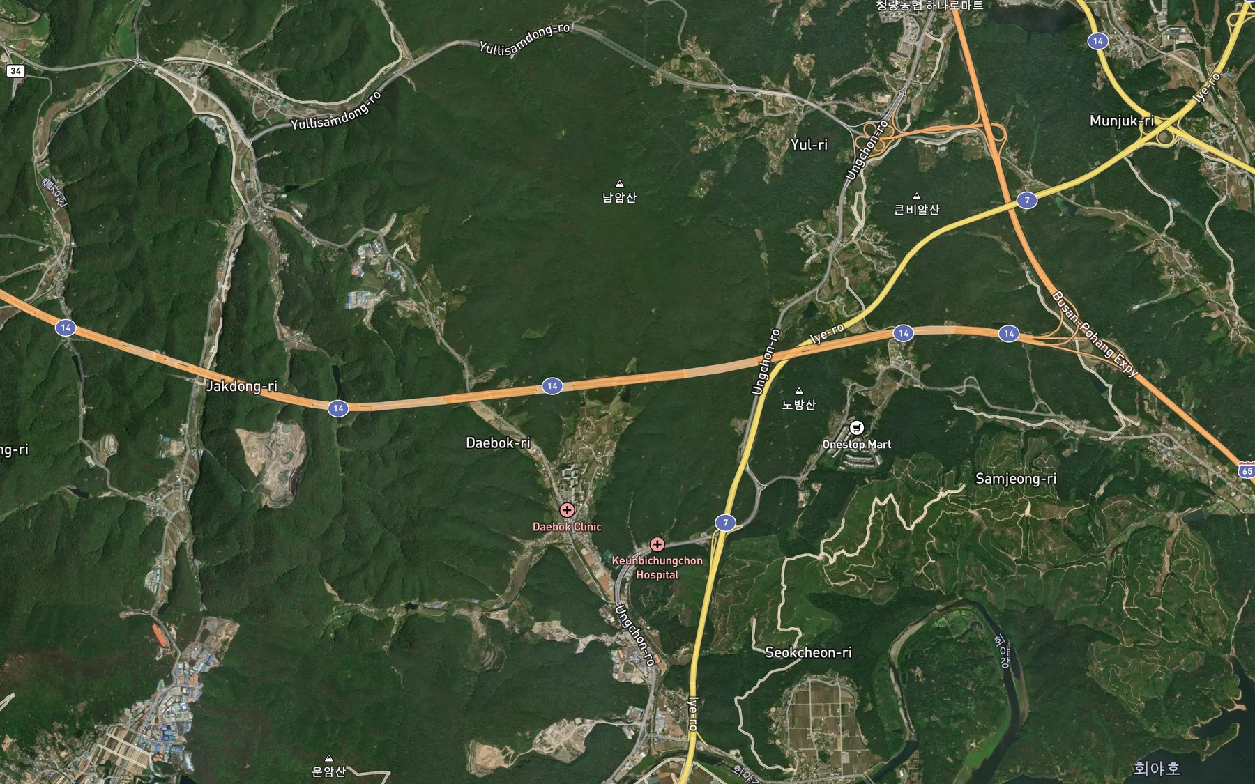 Satellite map of the Keungolmot