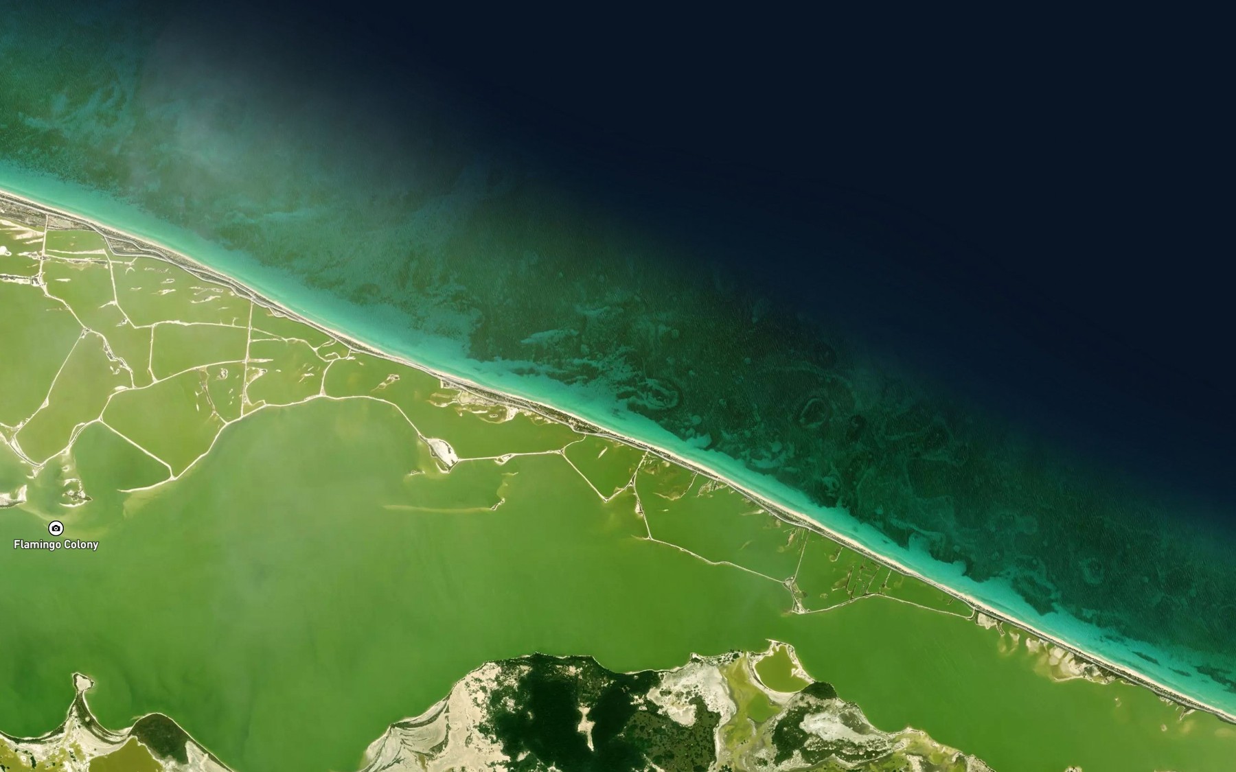 Satellite map of the Ensenada Malsinik
