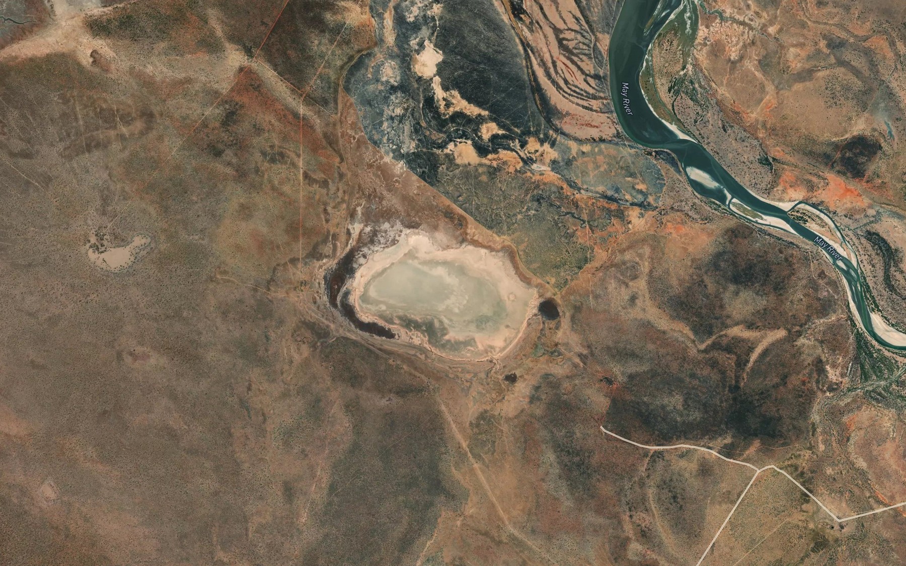 Satellite map of the Butlers Lake