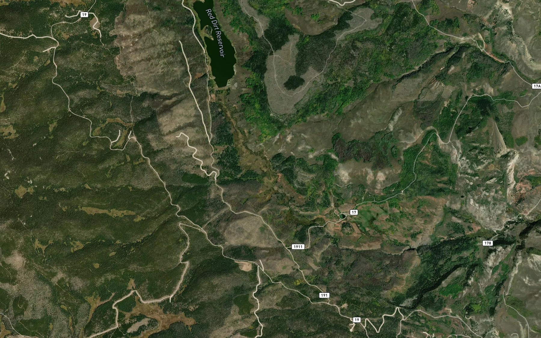 Satellite map of the Draper Creek