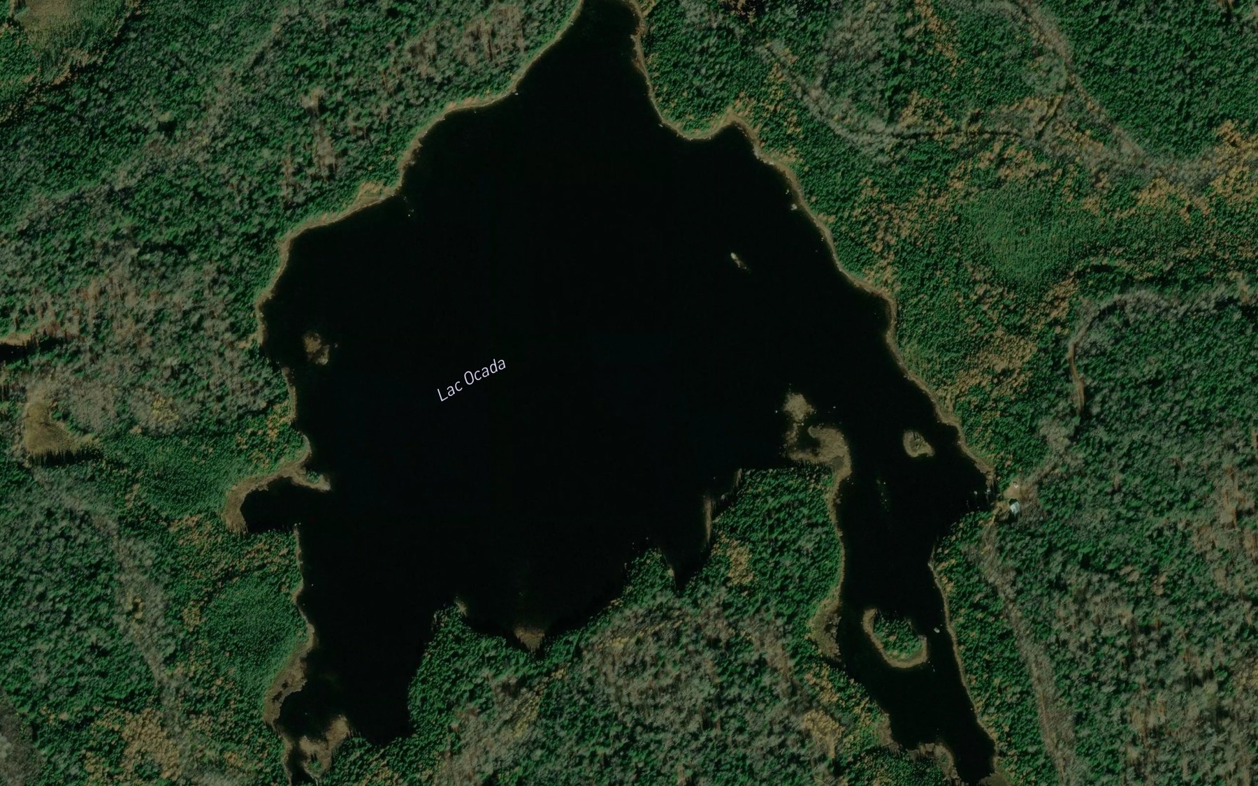 Satellite map of the Lac Ocada