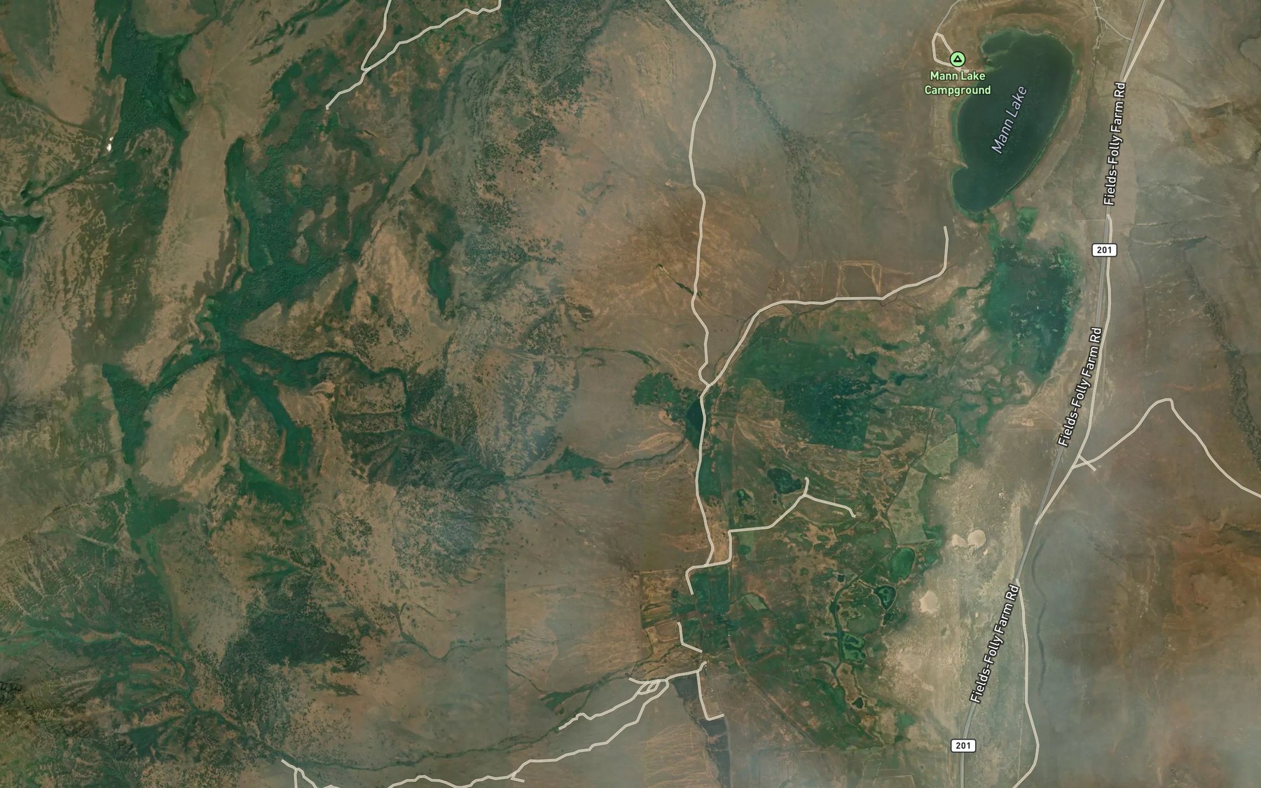 Satellite map of the Big Springs