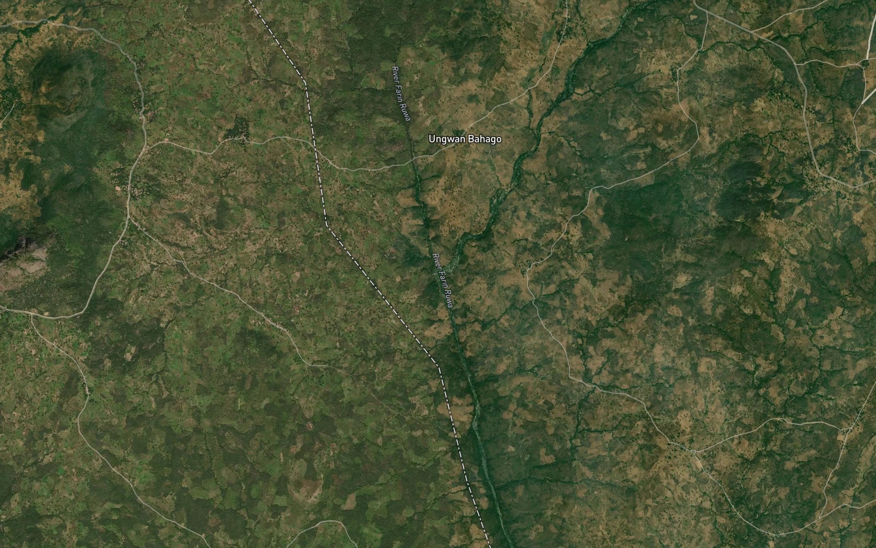 Satellite map of the Magama