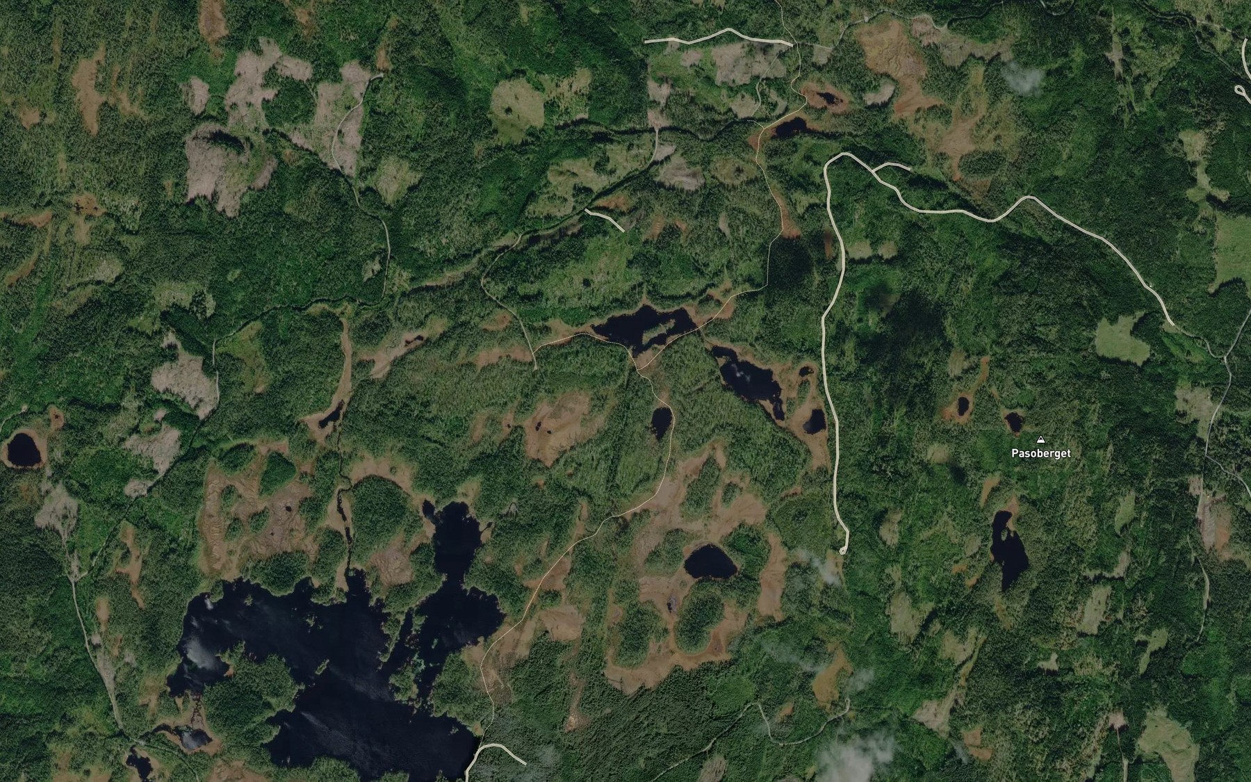 Satellite map of the Lomtjennsbekken