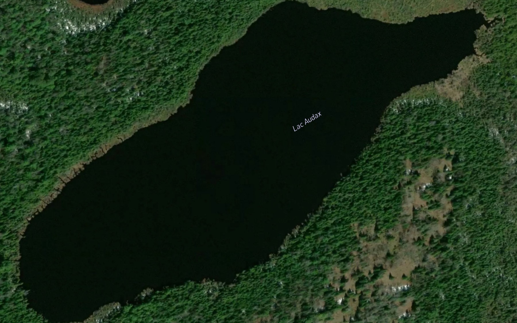 Satellite map of the Lac Audax