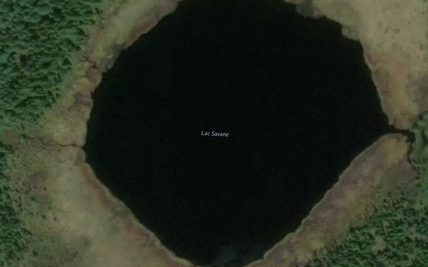 Satellite map of the Lac Savane