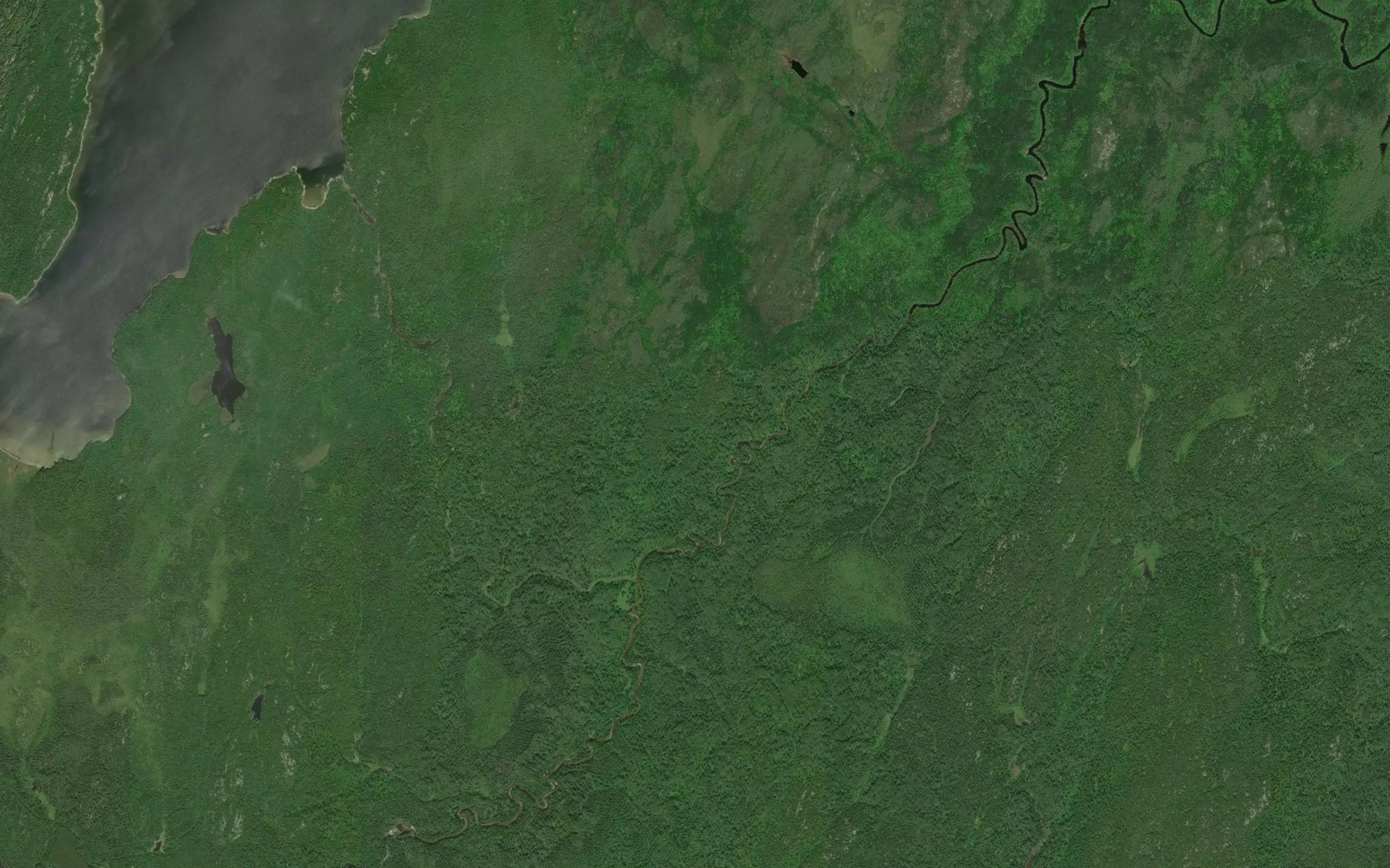 Satellite map of the Killala Creek