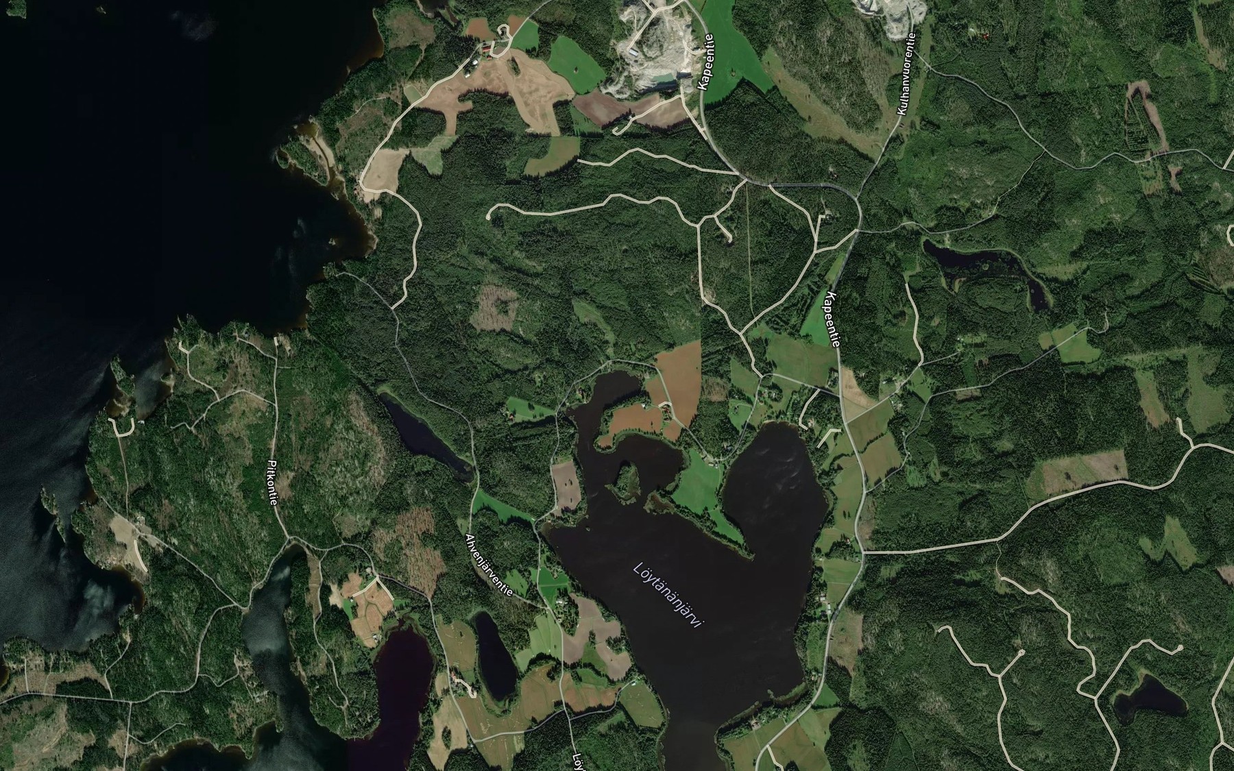 Satellite map of the Syvalahti