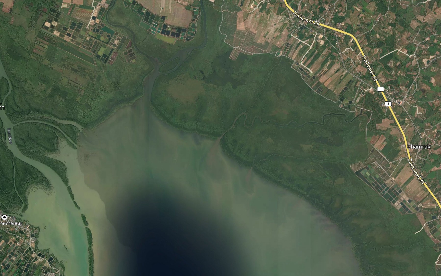 Satellite map of the Khlong Tha Luean