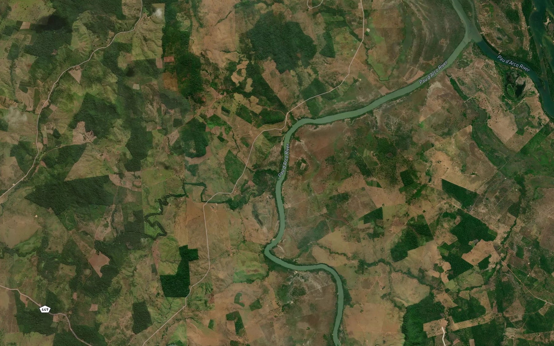Satellite map of the Corrego Buriti So