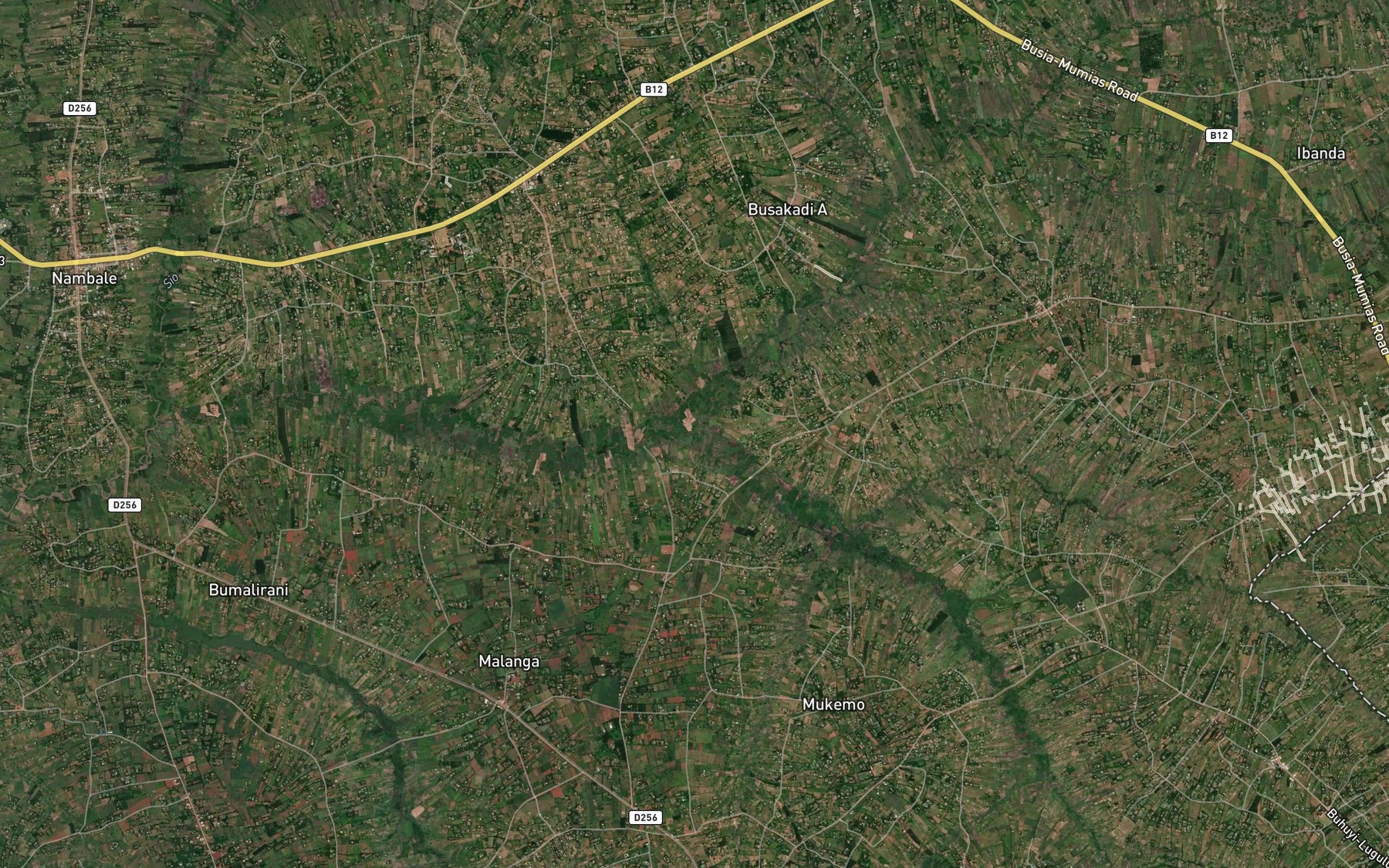 Satellite map of the Nanderema