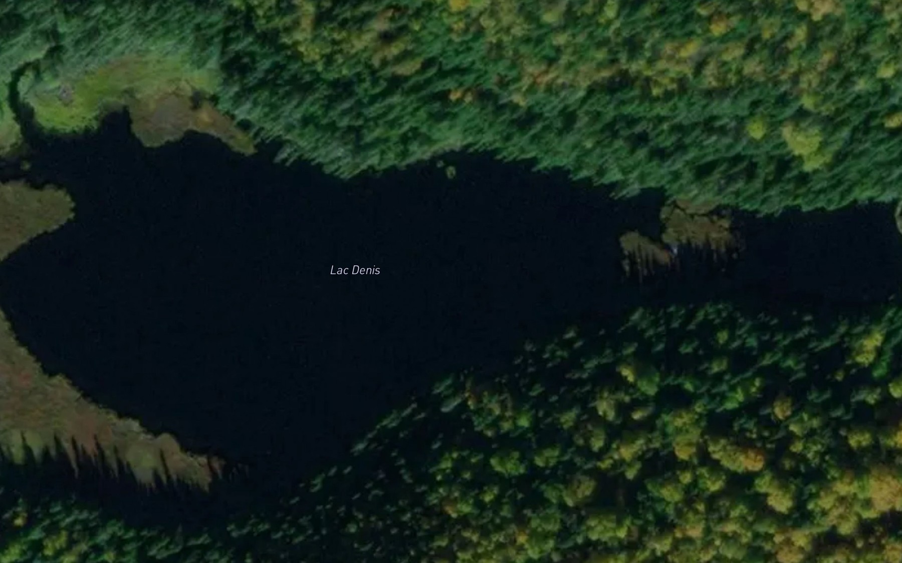 Satellite map of the Lac Denis