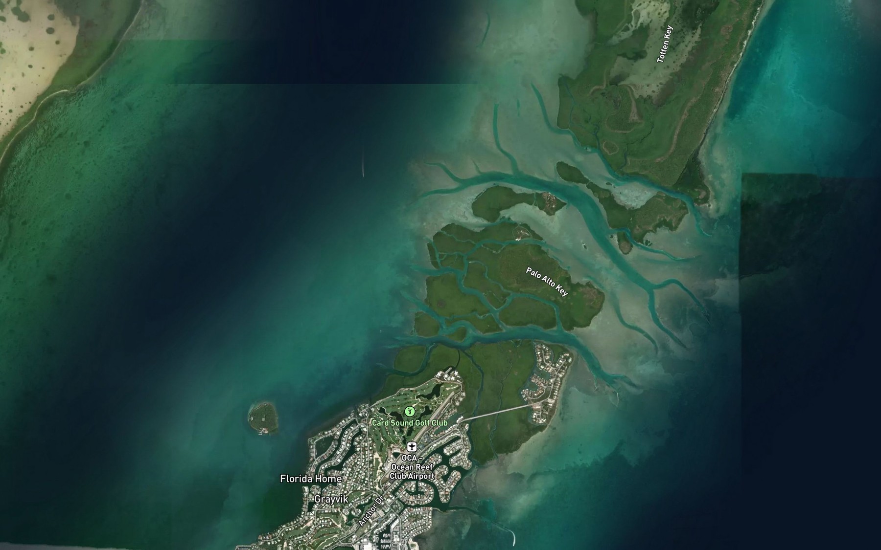 Satellite map of the Linderman Creek