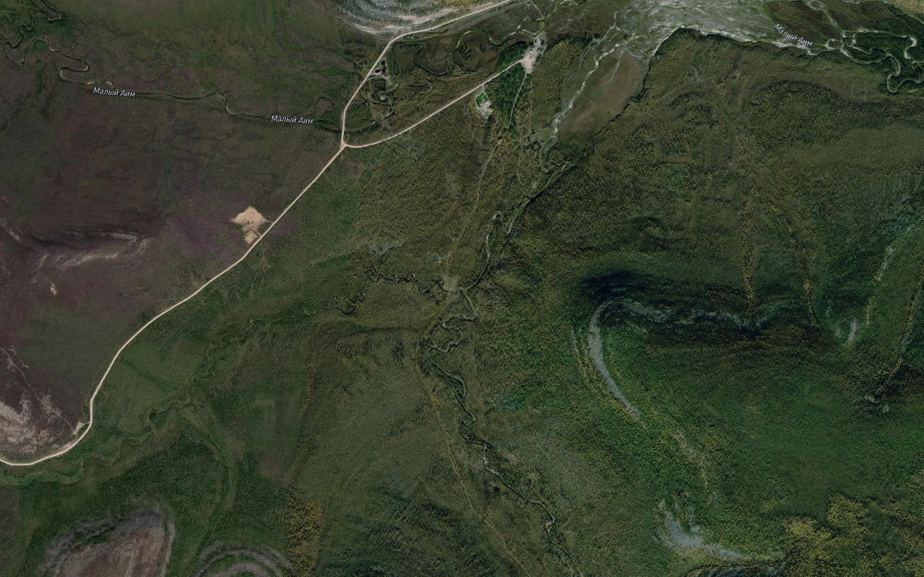 Satellite map of the Kyra-Abasy