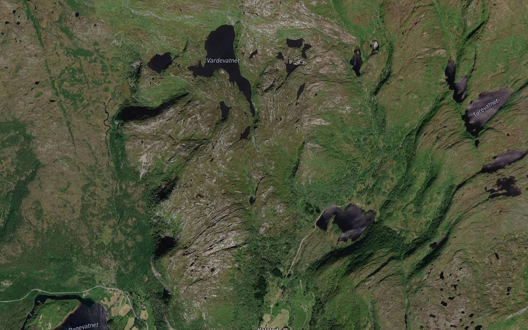 Satellite map of the Kjerringelva