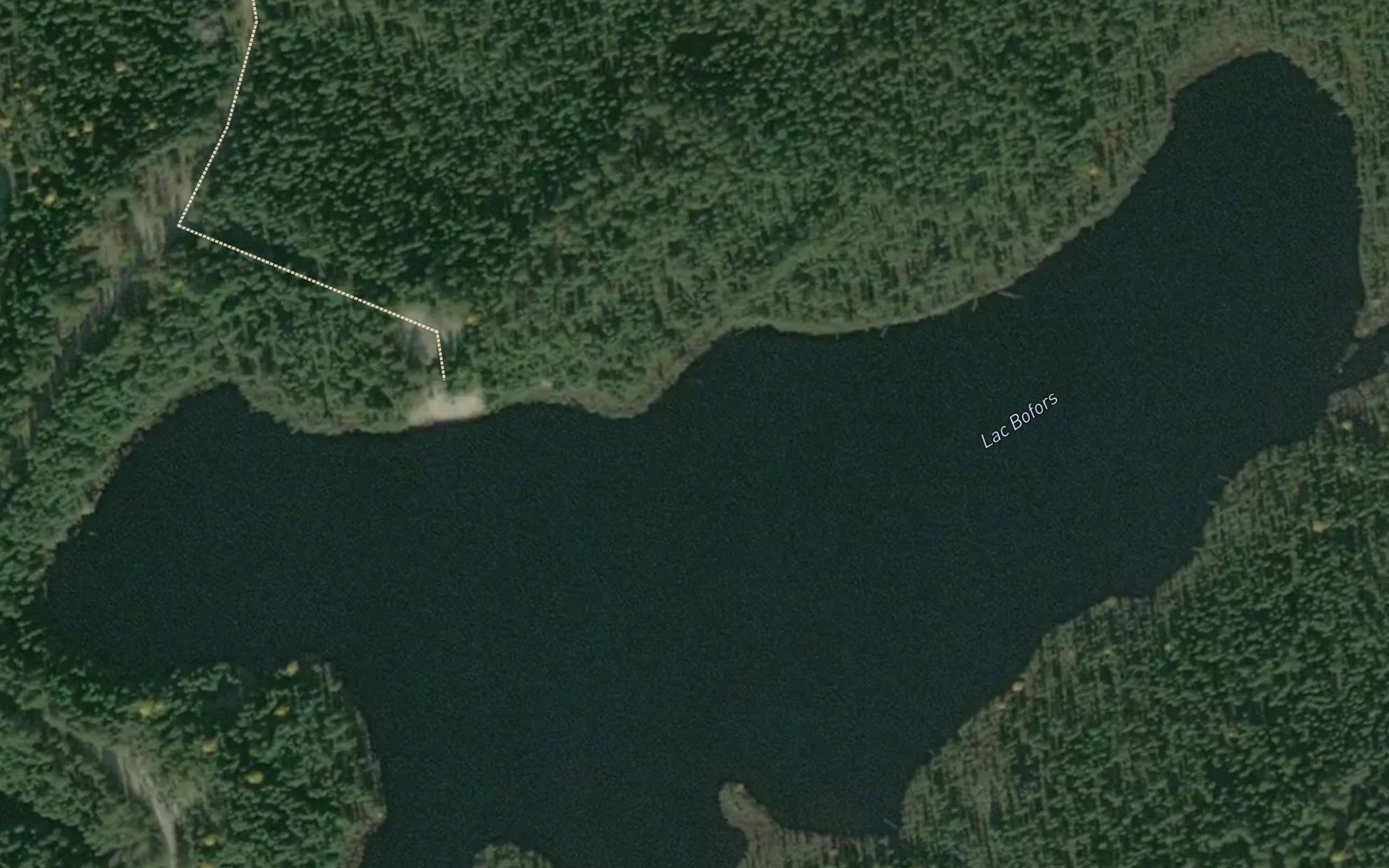 Satellite map of the Lac Bofors