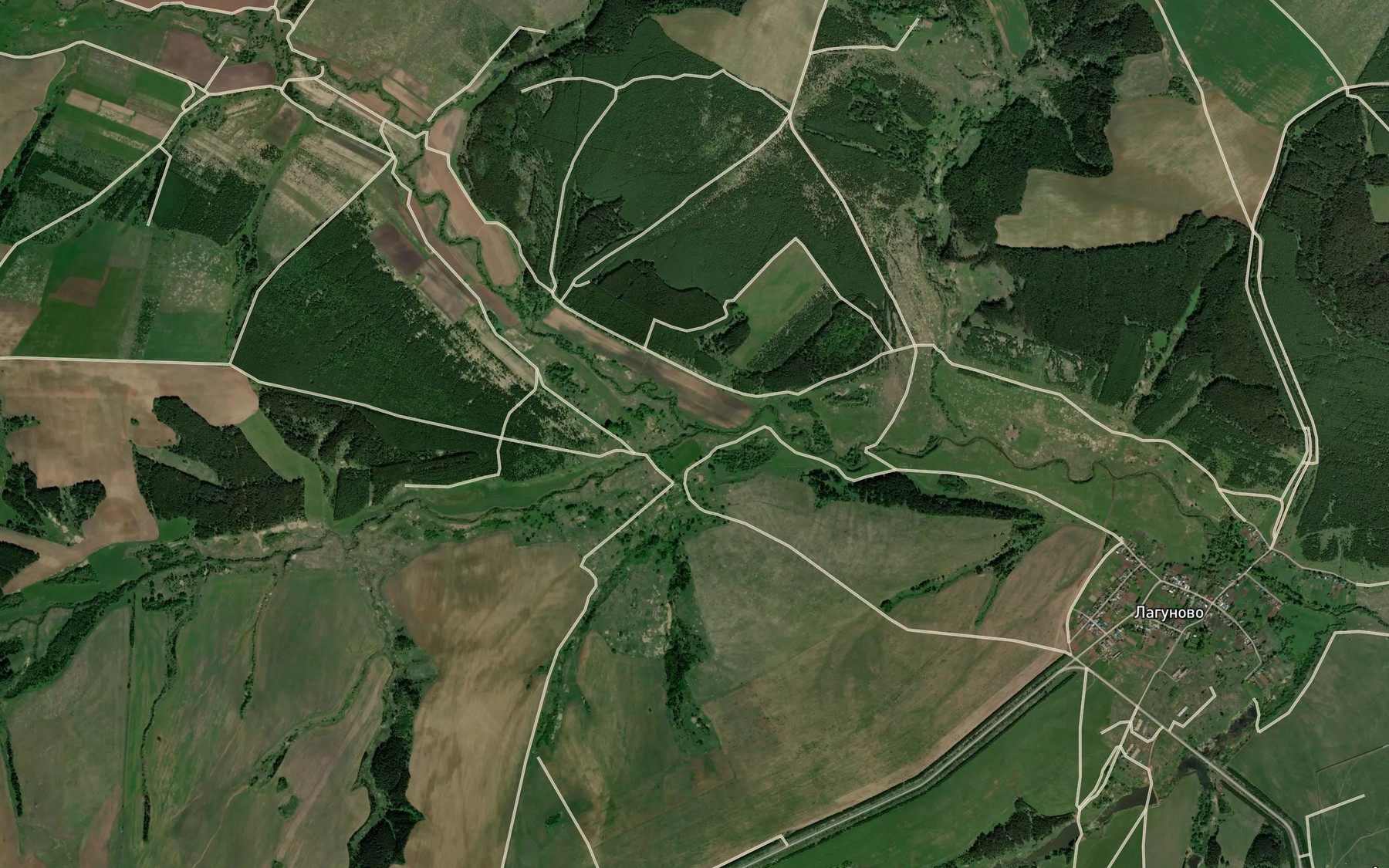 Satellite map of the Kon'ki