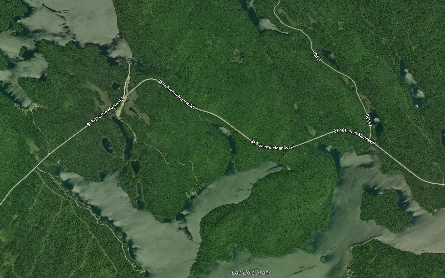 Satellite map of the Baie Booth