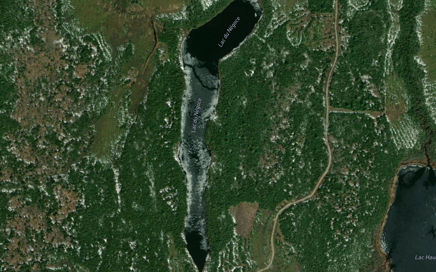 Satellite map of the Lac du Negoce