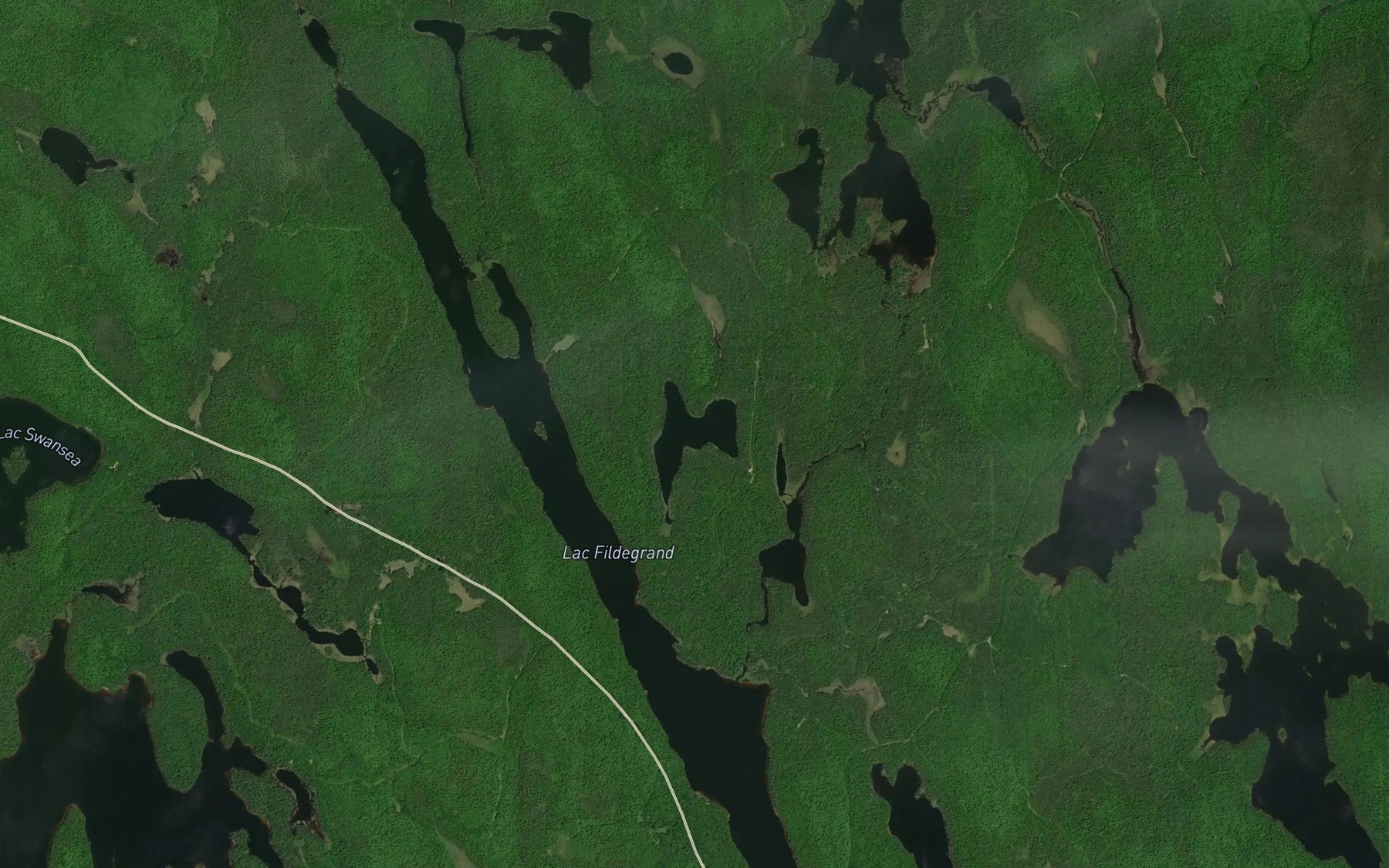 Satellite map of the Lac du Grand Duc
