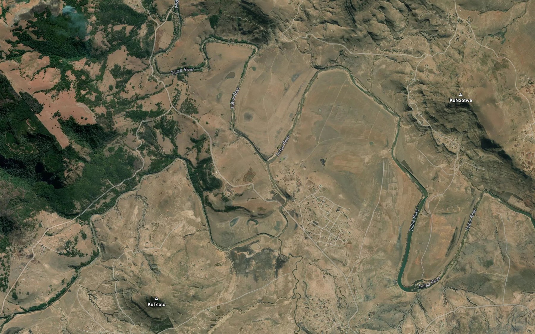 Satellite map of the Inxu