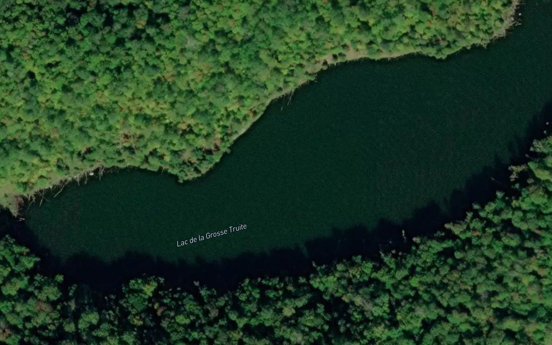 Satellite map of the Lac de la Grosse Truite