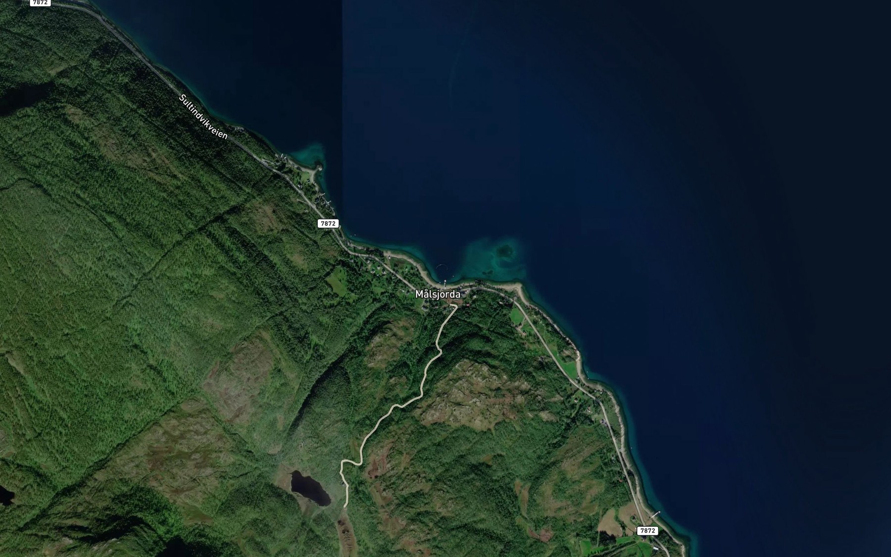 Satellite map of the Jordbukta