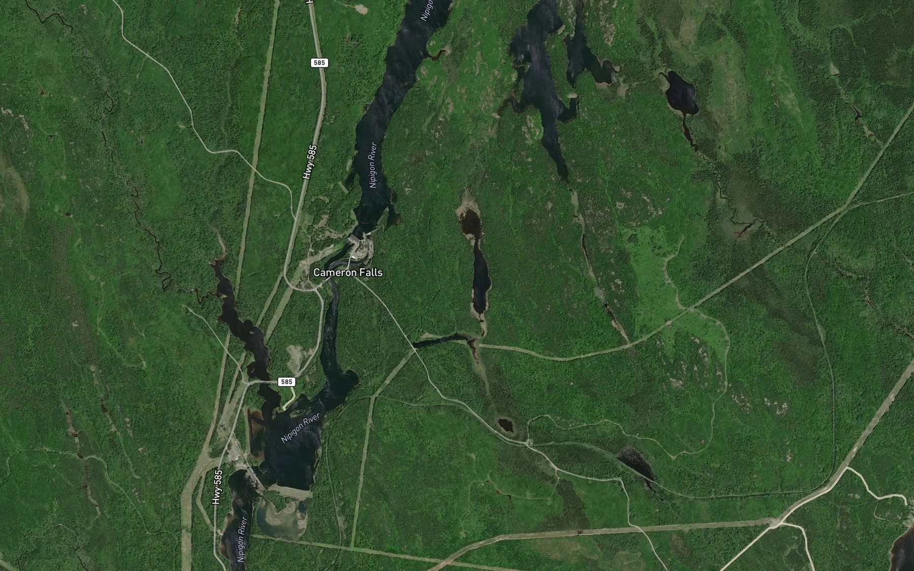 Satellite map of the Cameron's Pool