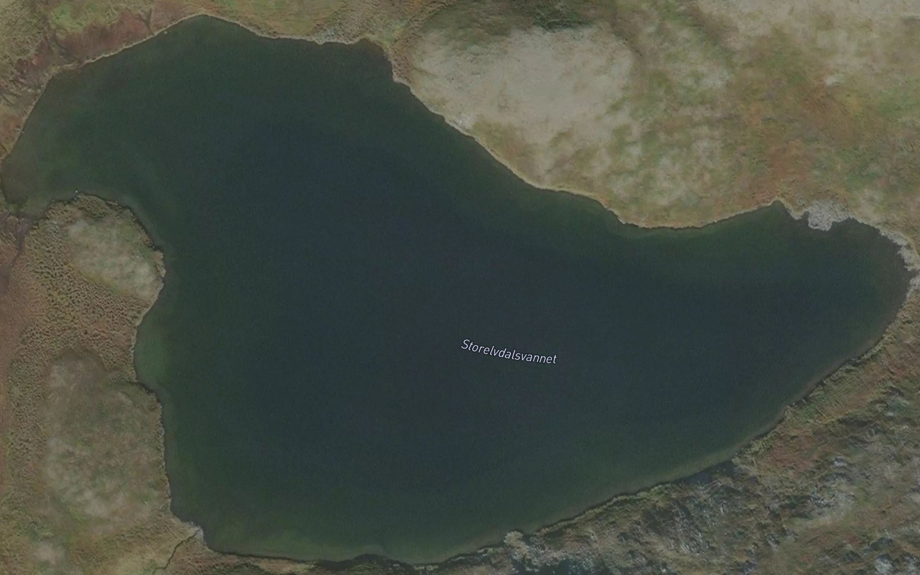 Satellite map of the Storelvdalsvatnet