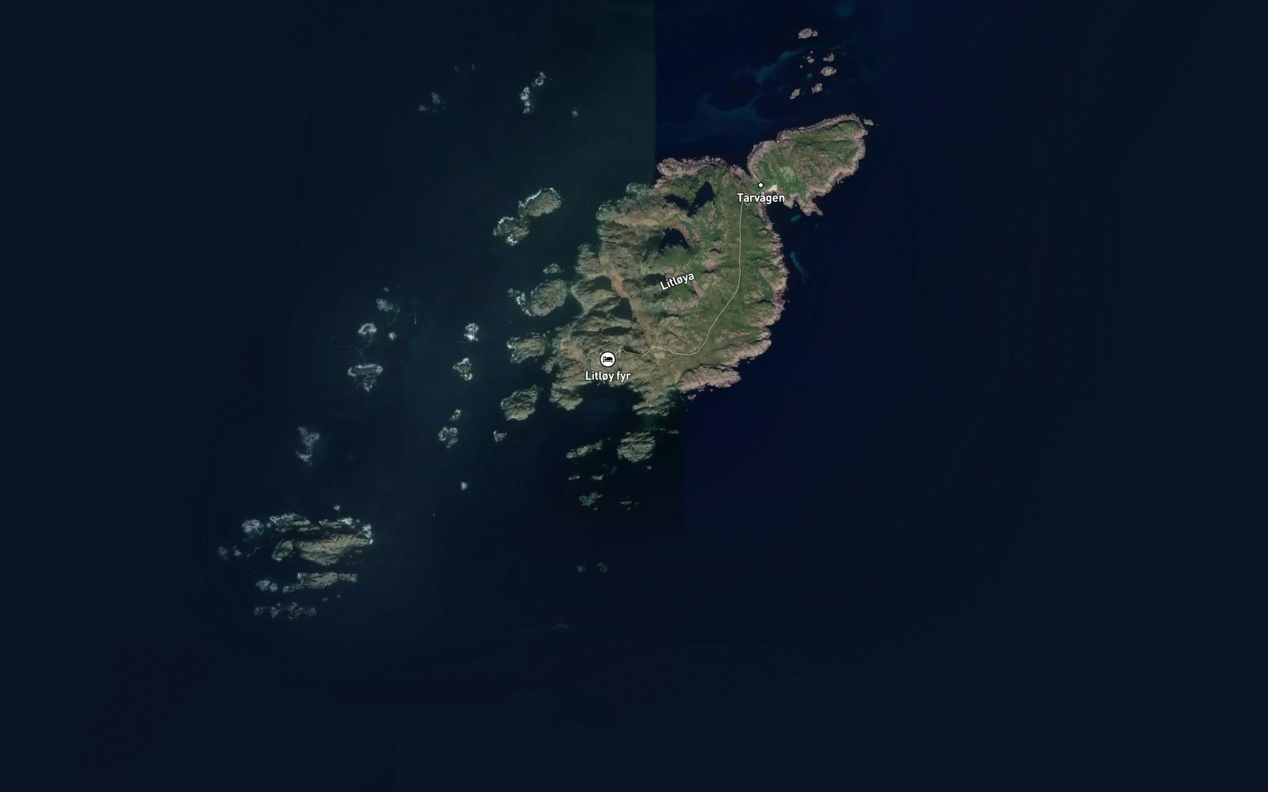 Satellite map of the Vikrvagen