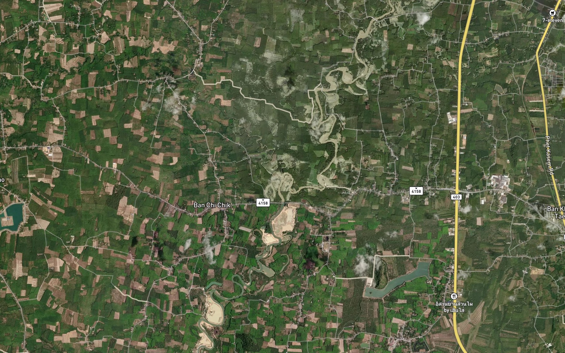 Satellite map of the Khlong Chi