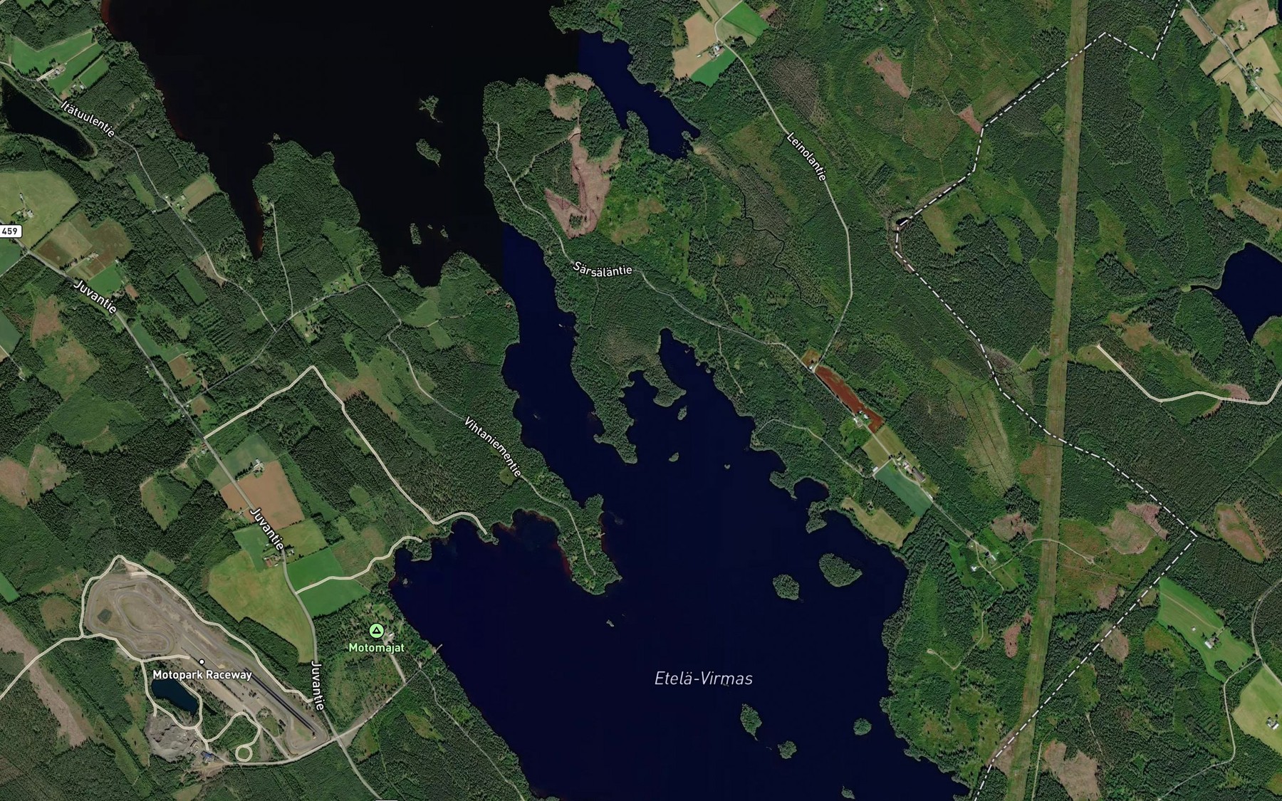 Satellite map of the Pieni Kaariolahti