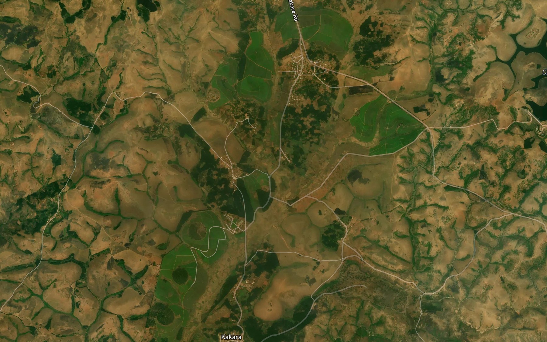 Satellite map of the Lugahusel