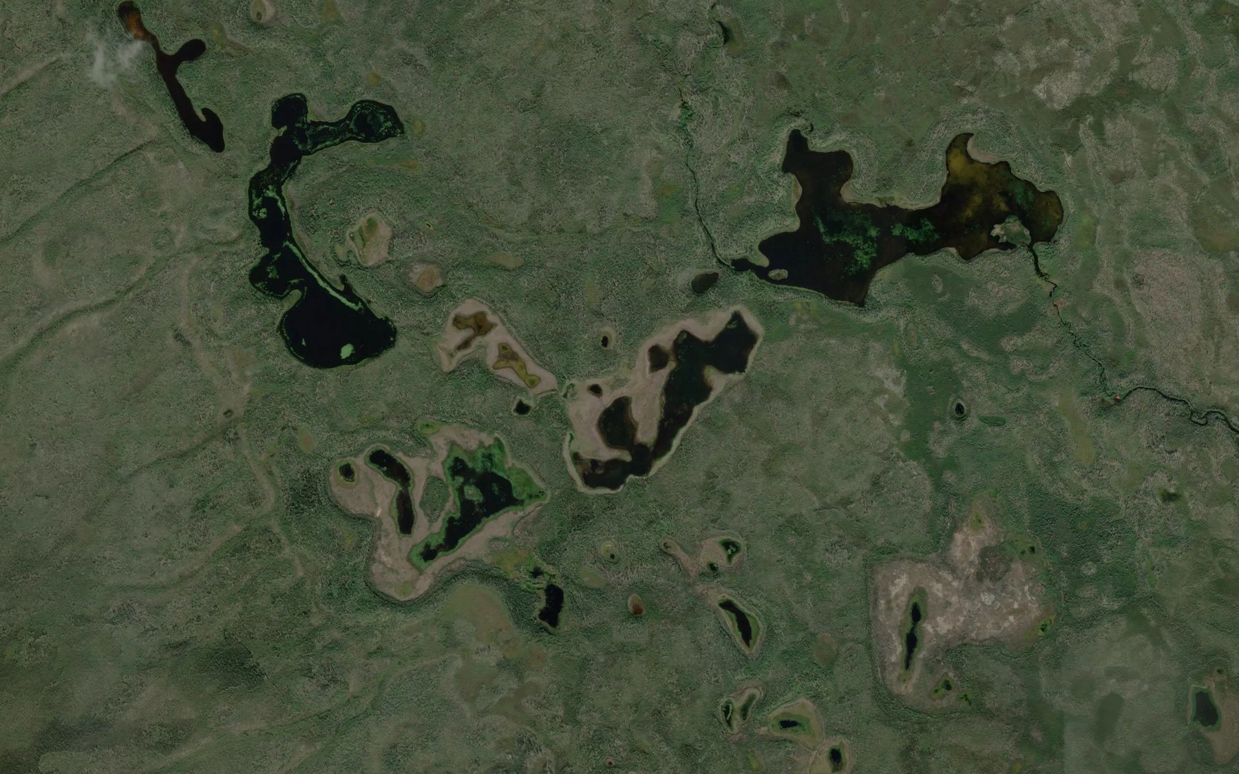 Satellite map of the Vunzik Lake