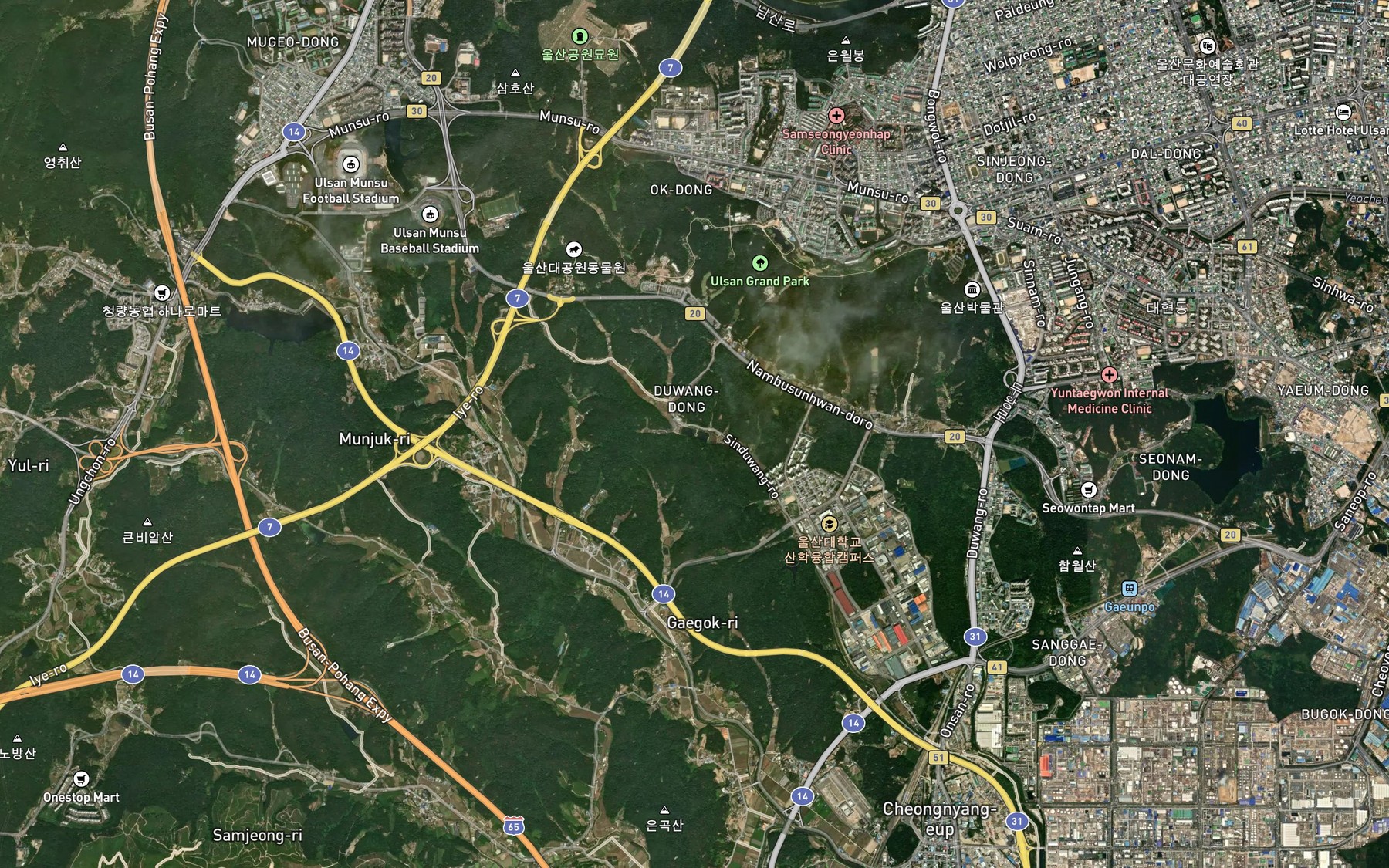 Satellite map of the Jisansoryuji